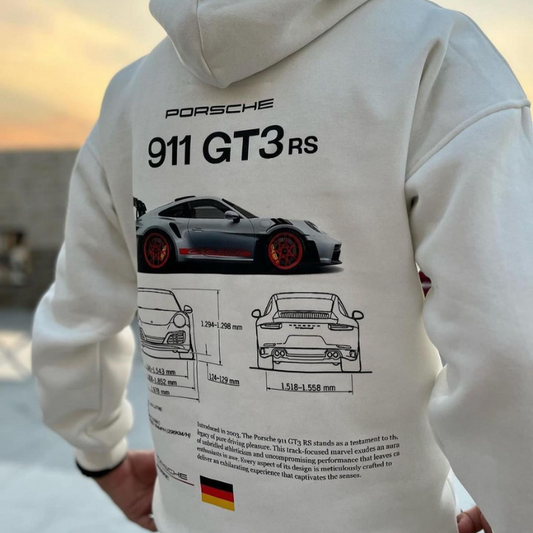 White/Grey 911 GT3RS Hoodie