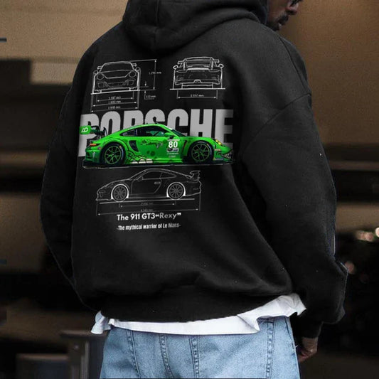 Black/Grey Porsche 911 Hoodie