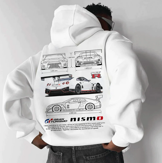 White GTR Nismo Hoodie